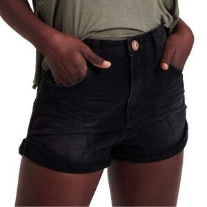 ONE X ONETEASPOON Women’s‎ Size 25 Black Anchor High Waist Bandits Denim Shorts